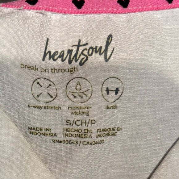 HeartSoul Women’s Gray Scrub Top – Size S, Moisture-Wicking, NWOT - Picture 2 of 6